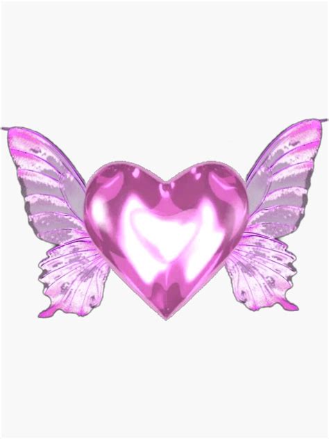 Y2k Heart With Wings Sticker For Sale By Stxri Redbubble