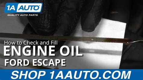 How to Check and Fill Engine Oil 2008-12 Ford Escape | 1A Auto