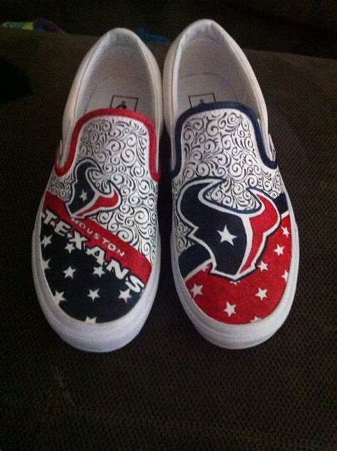 Custom Painted Texans Shoes On Etsy Houston Texans Football