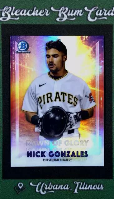 2021 BOWMAN CHROME Dawn of Glory réfracteurs DOG5 Nick Gonzales