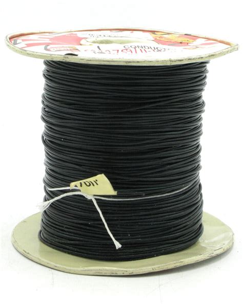 M Awg Silver Plated Ptfe Teflon Jacketed Wire Black