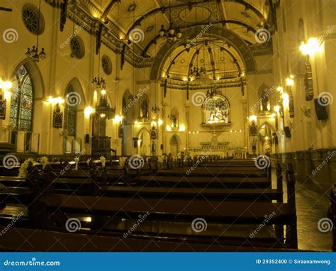 Interior of Holy Rosary Church, Bangkok, Thailand Stock Photo - Image ...