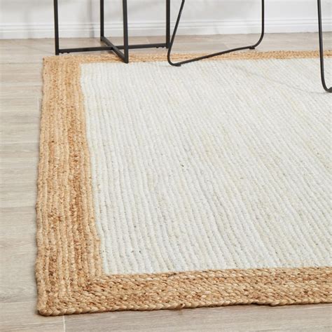 Off White Boho Jute Rug Natural Jute Rug Bohemian Rug Hand Etsy