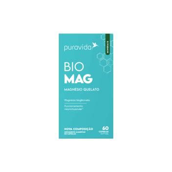 Bio Mag Magn Sio Quelato Pura Vida C Psulas Cloreto De Magn Sio