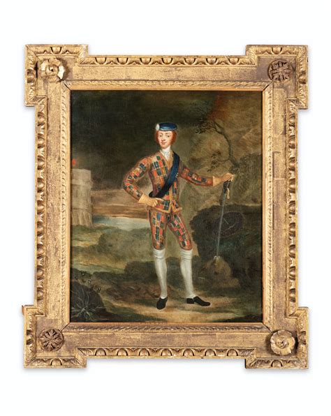 Harlequin Portrait Of Charles Edward Stuart Known As Bonnie Prince