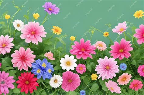 Premium Photo | Flower background desktop wallpaper cute