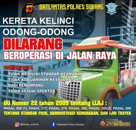 KERETA KELINCI ATAU ODONG ODONG DILARANG BEROPERASI DI JALAN RAYA AtmaGo