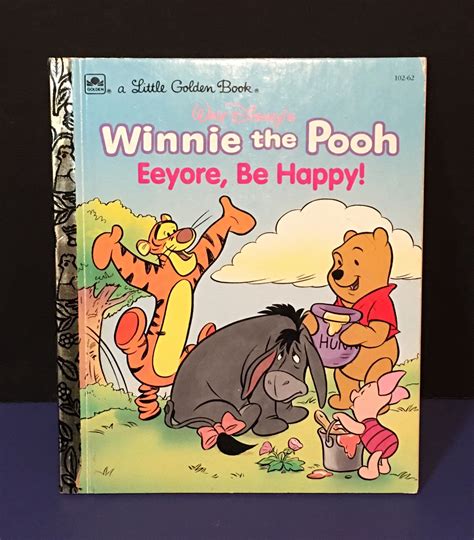 Vintage 1991 Winnie The Pooh Eeyore Be Happy Golden Book Story By