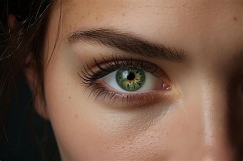 Premium AI Image | Captivating Beauty A Woman with Emerald Green Eyes ar 32