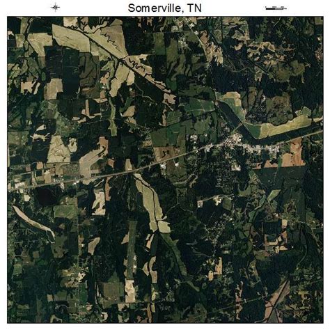 Aerial Photography Map of Somerville, TN Tennessee