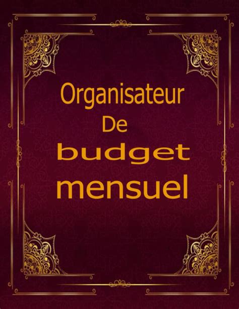 Buy Organisateur De Budget Mensuel Organisateur Avec Bloc Notes De