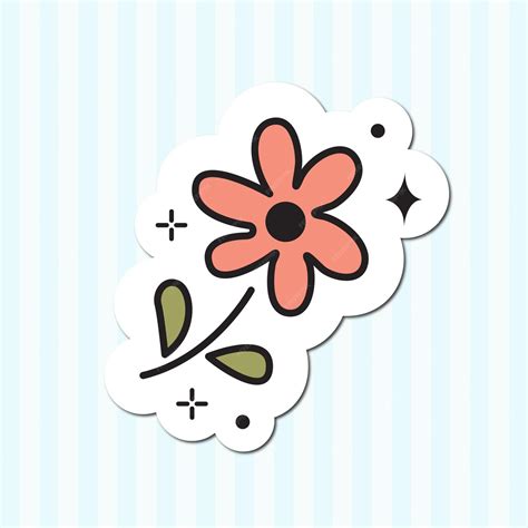 Premium Vector Cute Sticker Vector Illustration Design