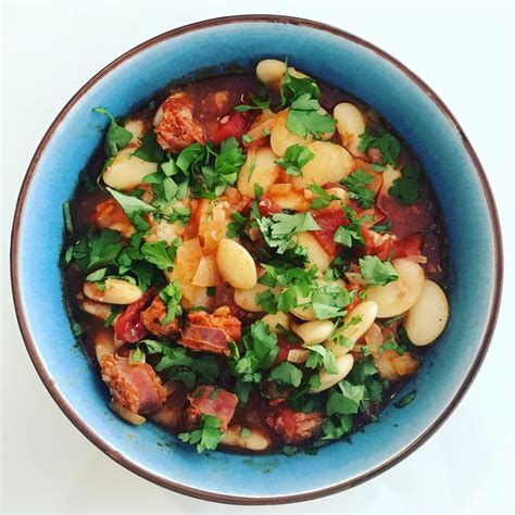 One Pot Cod Chorizo And Bean Stew An Easy Recipe From The Beginner S Cookbook Blog Chorizo