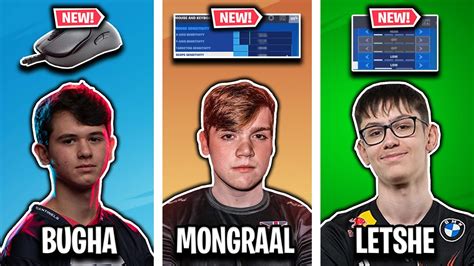 Mongraal S New High Sens Bugha S New Mouse And Letshe S New Settings Pro Updates Youtube