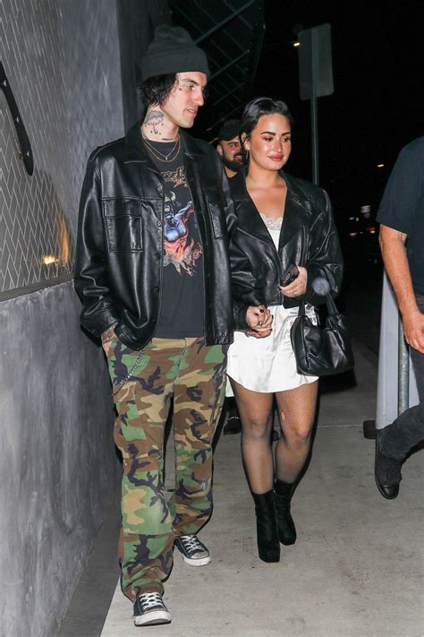 Demi Lovato With Her Boyfriend Jutes Seen At Crossroads Kitchen In La