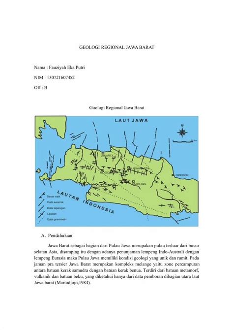 PDF GEOLOGI REGIONAL JAWA BARAT Docx DOKUMEN TIPS