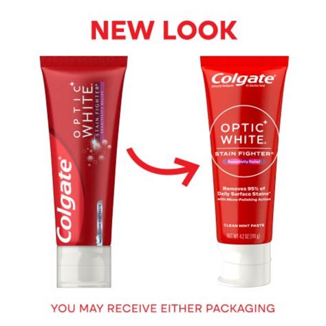 Colgate Optic White Stain Fighter Sensitivity Relief Whitening