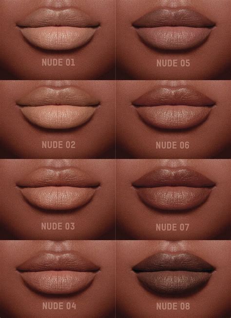 KKW Beauty 8 Nude Lipsticks KKWBEAUTY Lipstick For Dark Skin