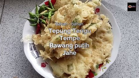 Resep Tempe Mendoan Yang Enak Mudah Dan Praktis Youtube