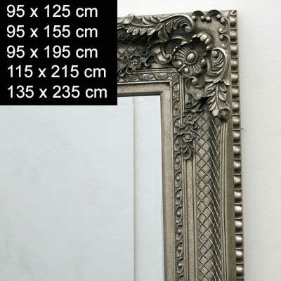 Argent Antique Baroque Miroir Vicenza 5 Tailles English Decorations