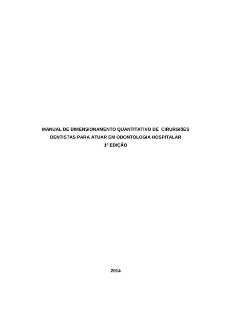 PDF DIMENSIONAMENTO QUANTITATIVO AMIB Amib Org Br Quadro De