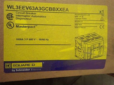 Square D Masterpact A Circuit Breaker Yellow Tag Auctions