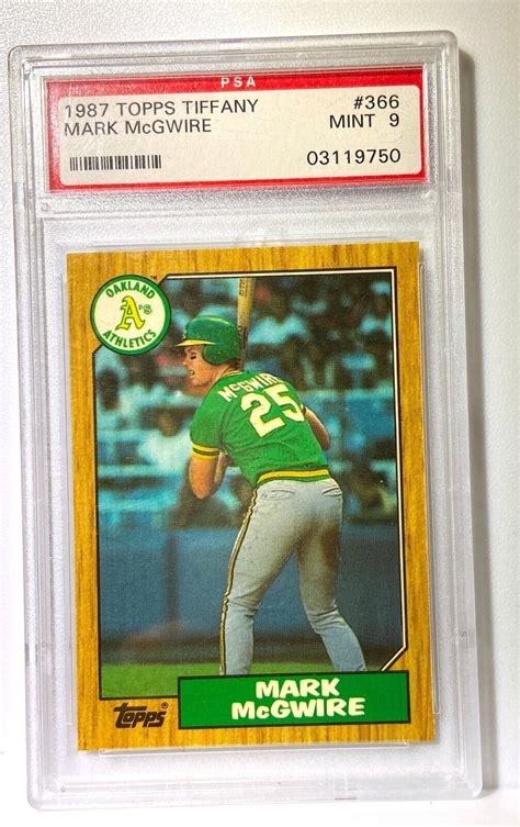 Topps Tiffany Mark Mcgwire Psa Mint Ebay