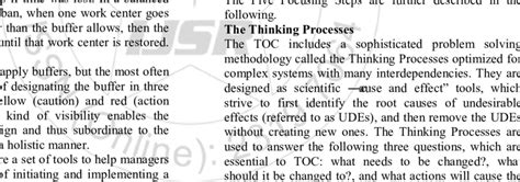 The Theory Of Constraints Uses A Process Known As The Five Focusing Download Scientific Diagram