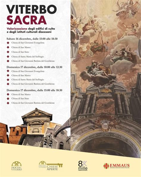 Chiese Aperte Valorizzazione Degli Edifici Di Culto Sabato 16 E