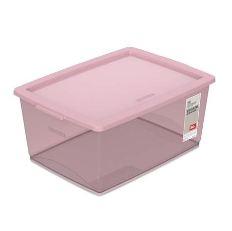 ORGANIZADOR TAMPA 30 L ROSÉ Ordene Sua casa mais inteligente