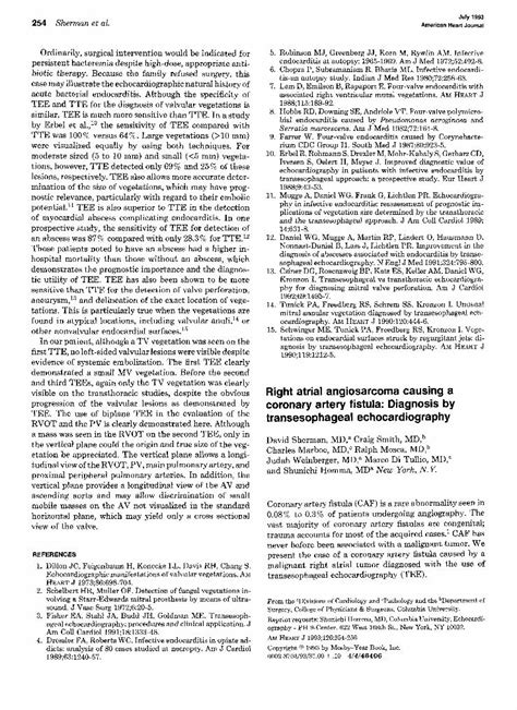 (PDF) Right atrial angiosarcoma causing a coronary artery fistula ...