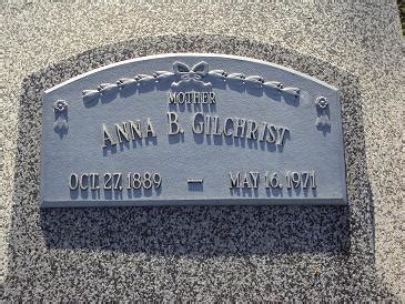 Anna Belle Oberquill Gilchrist Find A Grave Memorial