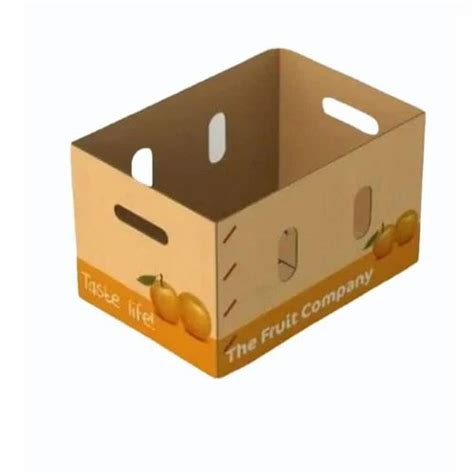 Single Phase Ply Ply Printed Fruit Packaging Corrugated Box At Rs