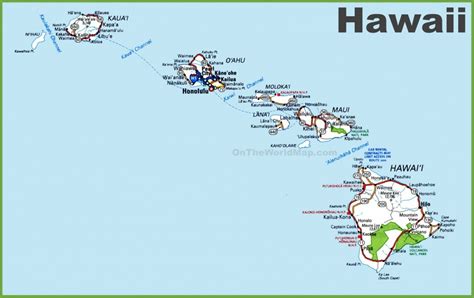 Maps Of Hawaii: Hawaiian Islands Map - Printable Map Of Hawaii | Free ...