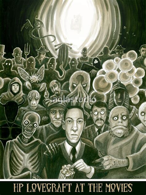 "HP Lovecraft At The Movies" by aglastudio | Redbubble