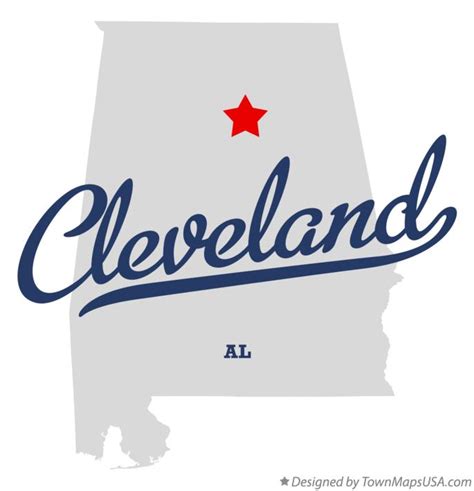 Map of Cleveland, AL, Alabama