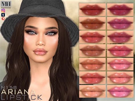 Ariana Lipstick N158 Sims 4 Cc Makeup Sims 4 Sims Hair