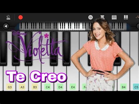 Violetta Te Creo Perfect Piano YouTube