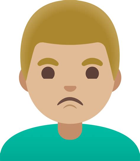 Man Pouting Medium Light Skin Tone Emoji Download For Free Iconduck