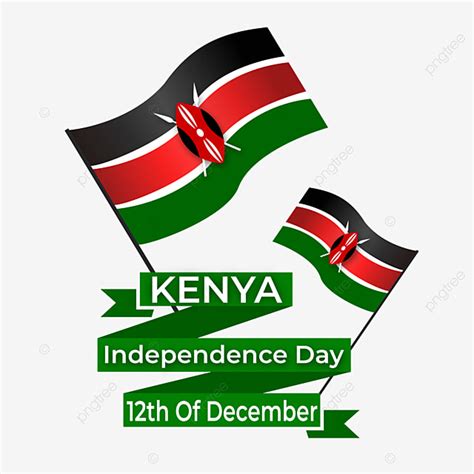 Independence Day Flag Vector Design Images, Flag Waving Kenya ...