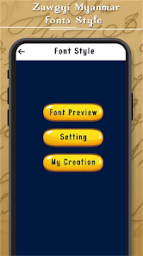 Zawgyi Myanmar Fonts Style for Android - Download