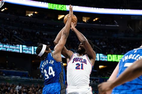 Joel Embiid, 76ers romp past Magic