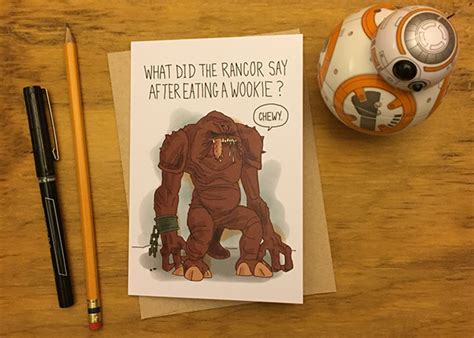 Nathan T Wright Illustration Star Wars Joke Greeting Cards