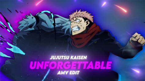 Unforgettable Jujutsu Kaisen Amv Edit Youtube