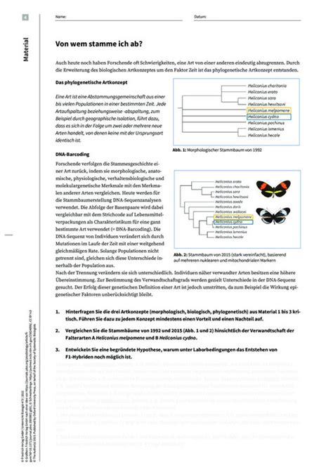 Der Artbegriff im Wandel der Zeit Über aktuelle wissenschaftliche