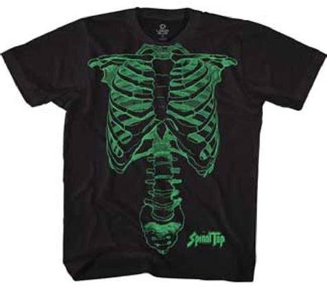 Spinal Tap Nigel Tufnel Skeleton Drawing Mens Black T Shirt