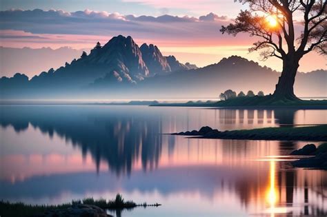 Premium Photo Beautiful Lake Natural Landscape Photography Wallpaper