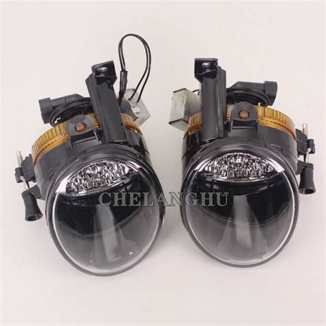 Pair Led Fog Lamp Light For Vw Golf A Mk Plus Tiguan Jetta Eos