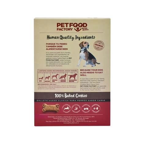 Galletas Para Perros Sabor Carne Pet Food Factory Gr