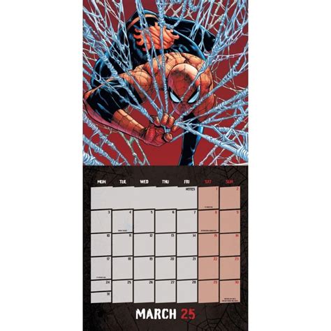 Spider Man Square Wall Calendar Showorld Uk